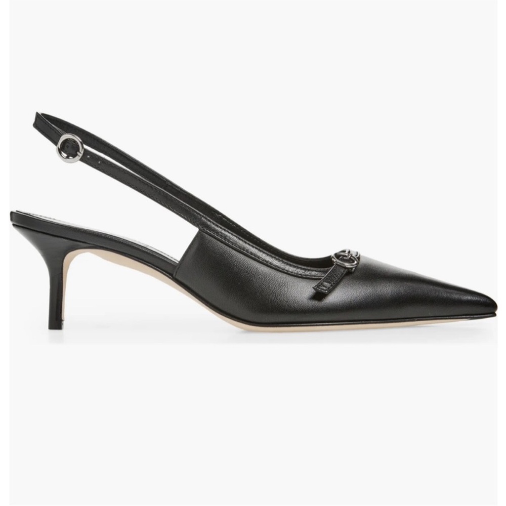 Aeyde Saba Leather Pointed Toe Slingback
Pump Black